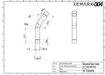 304 Stainless Steel 35° Mandrel Bends w/ Slip Fit Ends